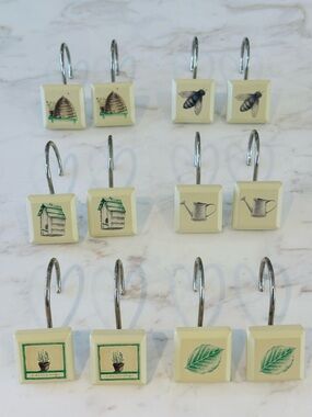 Pfalzgraff Naturewood Shower Curtain Hooks Set